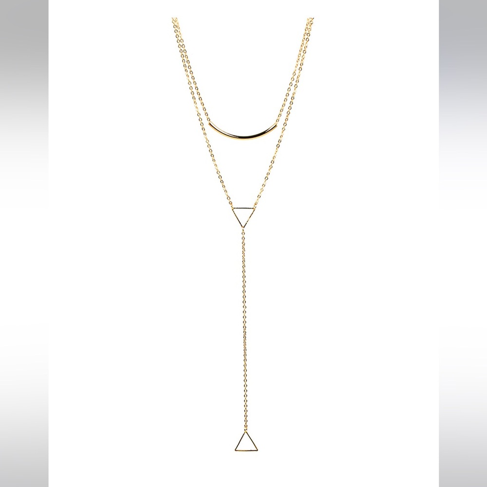 Eye Candy LA Audrey Necklace, 24k Plated Gold